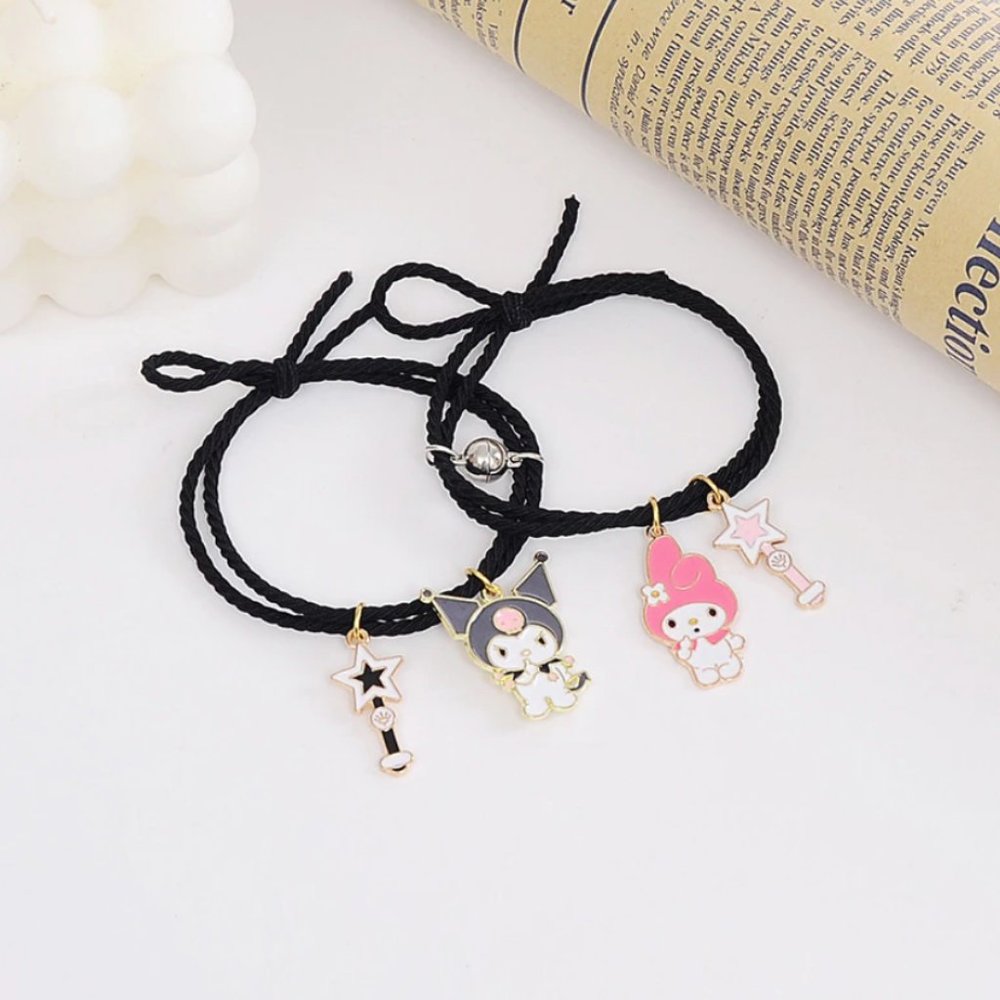 My Melody magnet couple bracelets - Black